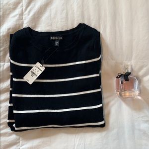 EXPRESS Sweater •Crew •Long Sleeve •Striped